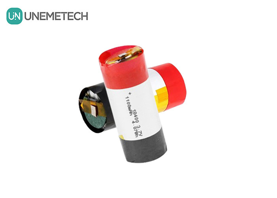 3A Entladung zylindrische Polymer Lithium-Ionen-Batterie 18400 3.7v 1100mah LiPo-Batterie