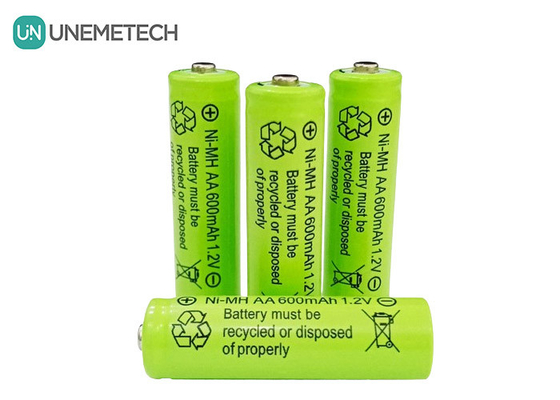 Lange Lebensdauer NiMH AA 1,2 V 600 mAh Akku AA600 für Spielzeug