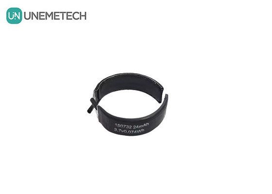 3.7V gebogene LiPo-Batterie 150732 Min Kapazität 22mAh spezielle Lipo-Batterien Einzelzellen