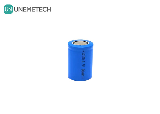 3.7V 80mAh Kleine Li-Ionen-Zylinder-Wiederaufladbare Batterie 10150 Für Turbo-Nasenhaar-Schneider