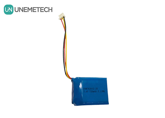 2S 7.4V Li-Polymer-Batterienpaket 782632 720mAh