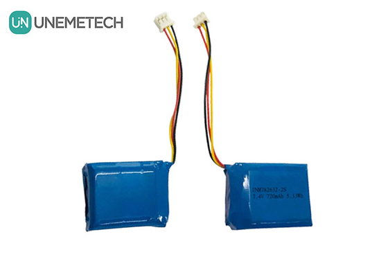 2S 7.4V Li-Polymer-Batterienpaket 782632 720mAh