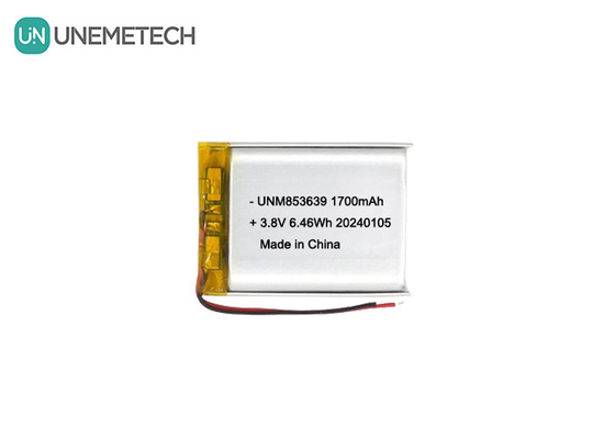 853639 4,35V 1700mAh Polymer Li-Ionen-Batterie Hochspannung für Körperkamera