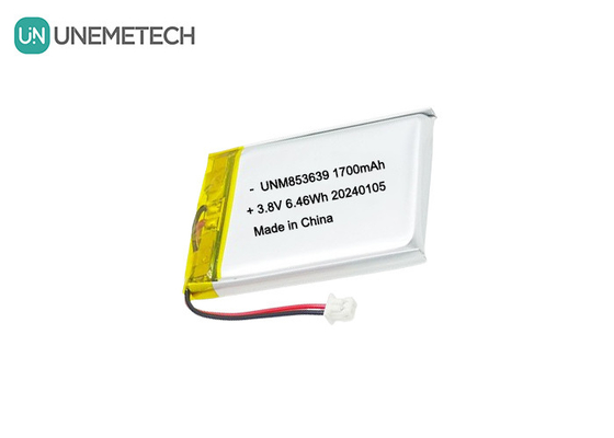 853639 4,35V 1700mAh Polymer Li-Ionen-Batterie Hochspannung für Körperkamera