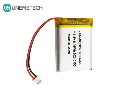 853639 4,35V 1700mAh Polymer Li-Ionen-Batterie Hochspannung für Körperkamera