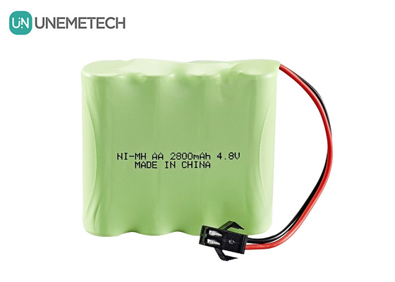 4.8V Nickel-Metall-Hydrid-Batterie 2800mAh Wiederaufladbare AA-Batterien