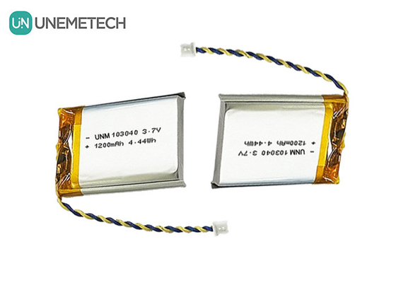 3.7V wiederaufladbare Li-Polymer-Batterie 103040 1200 mAh für Medizinprodukte und LED-Lampen