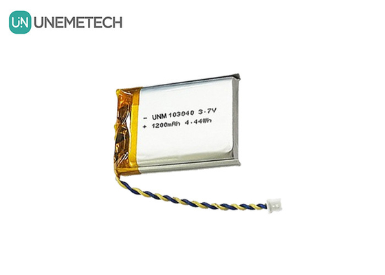 3.7V wiederaufladbare Li-Polymer-Batterie 103040 1200 mAh für Medizinprodukte und LED-Lampen