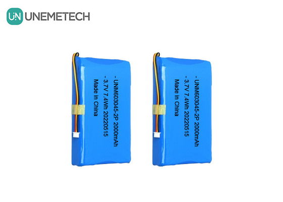 Lithium-Polymer-Batterie mit großer Kapazität 603045 2P 3.7V 2000mAh Smart Door Lock Battery