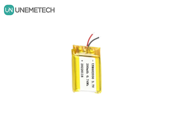 Kleine Größe 402030 3,7V 200mAh wiederaufladbare Lipo-Batterie für elektronische Produkte