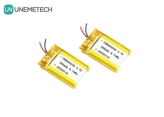 Kleine Größe 402030 3,7V 200mAh wiederaufladbare Lipo-Batterie für elektronische Produkte