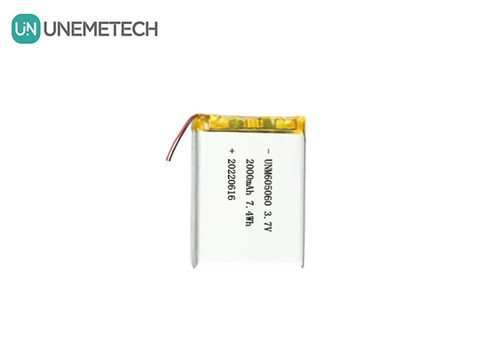 UNEMETECH 605060 2000mAh Polymer Lithium Batterie 3,7V Schönheitsgerät Wiederaufladbare Batterie