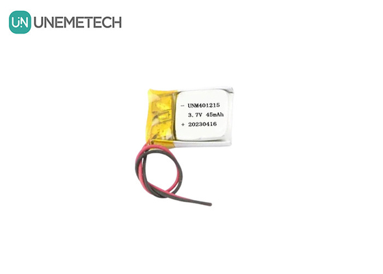 Ultra dünne Lithium-Polymer-Batterie 401215 3.7V 45mAh Li-Po-Batterie für GPS-Tracker