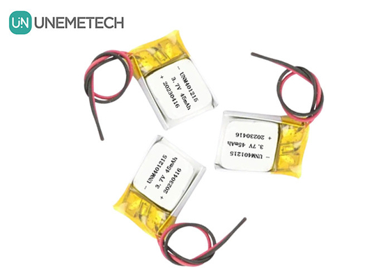 Ultra dünne Lithium-Polymer-Batterie 401215 3.7V 45mAh Li-Po-Batterie für GPS-Tracker