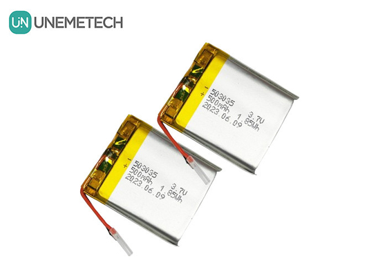 500 mAh Lithium-Polymer-Batterie 503035 3,7 V LiPo-Wiederaufladbare Batterie für tragbare Elektronik