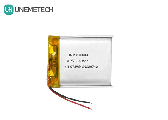 3.7V 290mAh wiederaufladbare Lithium-Ionen-Polymerbatterie 303034 für Elektro-Spielzeug