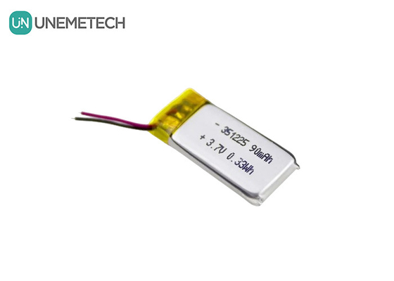 351225 Polymer-Li-Ionen-Batterie 3,7 V 90 mAh Wiederaufladbare Ultrafeine Li-Polymer-Batterie