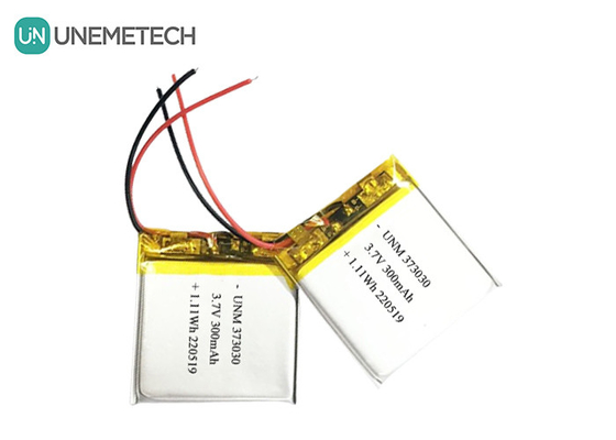 3.7V 300mAh LiPo wiederaufladbare Batterie 373030 für Bluetooth-Lautsprecher