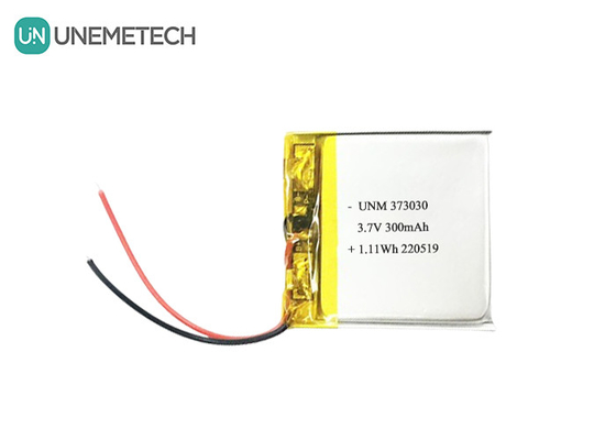 3.7V 300mAh LiPo wiederaufladbare Batterie 373030 für Bluetooth-Lautsprecher