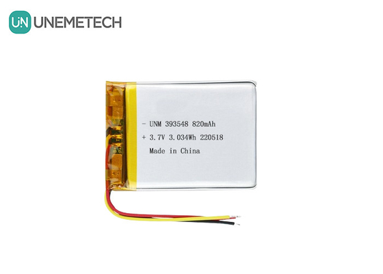Lithium-Polymer-Batterie 3,7V 820mAh 393548 Lipo-Aufladebatterie für elektronische Brustpumpe