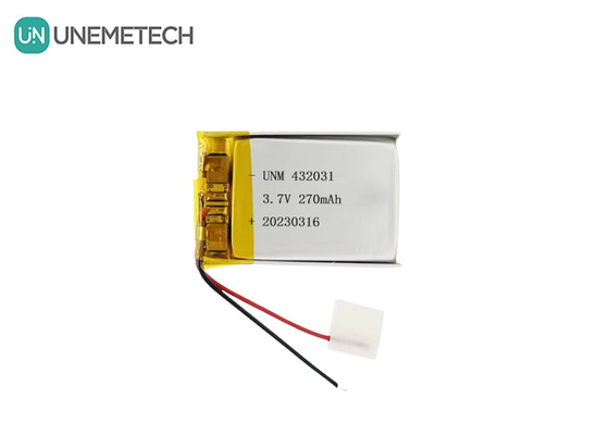 3.7V 270mAh 432031 Lithium-Polymer-Batterie für elektronische Geräte