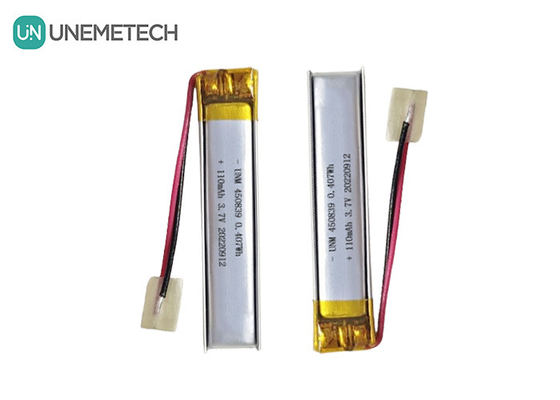 Präzisionsdesign 3.7V 110mAh LiPo-Batterie wiederaufladbare Lithium-Polymer-Batterie 450839