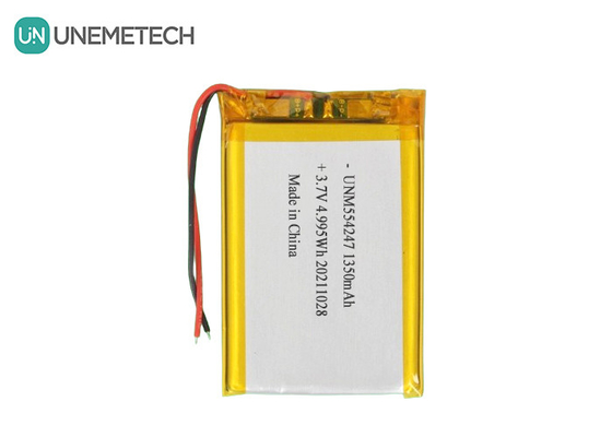 3.7V 1350mAh wiederaufladbare Li-Ionen-Polymer-Batterie 554247 für Mini-Drohne