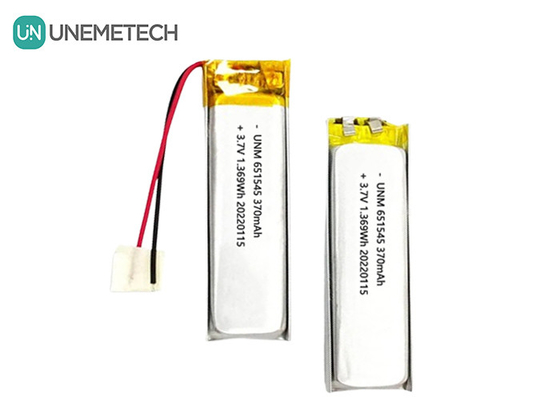 3.7V 370mAh 651545 Wiederaufladbare Lithium-Li-Ionen-Polymerbatterie für digitale Produkte