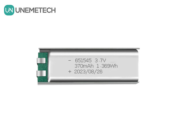 3.7V 370mAh 651545 Wiederaufladbare Lithium-Li-Ionen-Polymerbatterie für digitale Produkte