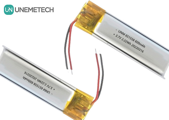 Beauty &amp; Makeup Batterie Lieferant 600mAh 3.7V Lipo Batterie 651558 für Haare entfernen