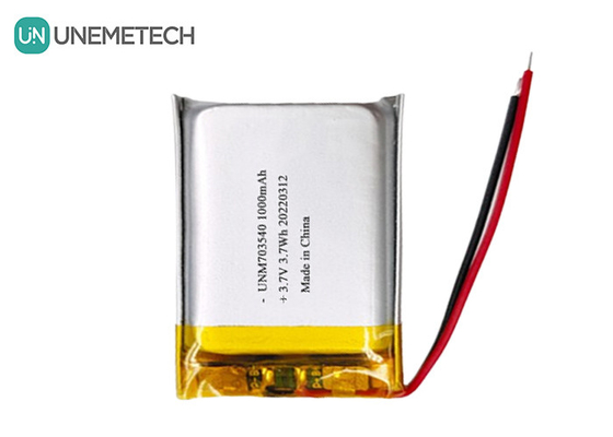 LiPo-Batterie 1000mAh 703540 3,7V wiederaufladbare Li-Polymer-Batterie für elektronische Produkte