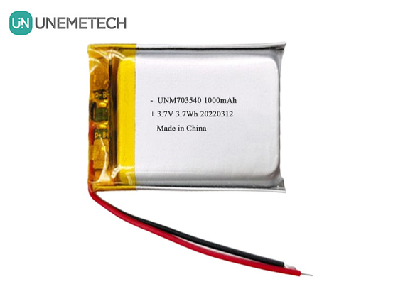 LiPo-Batterie 1000mAh 703540 3,7V wiederaufladbare Li-Polymer-Batterie für elektronische Produkte