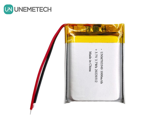 LiPo-Batterie 1000mAh 703540 3,7V wiederaufladbare Li-Polymer-Batterie für elektronische Produkte