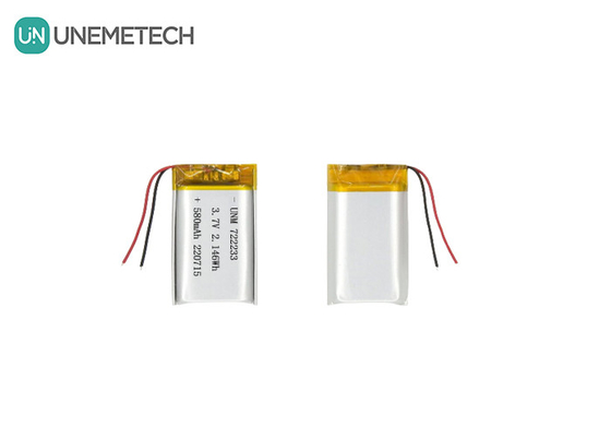 Lithium-Polymer-Batterien 722233 3.7V 580mAh LiPo-Batterie aus China Hersteller