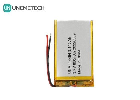 3.7V 850mAh wiederaufladbare LiPo-Batterie 414464 Taschenbatterie für Tischlampe