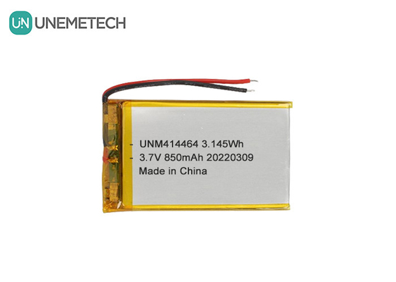 3.7V 850mAh wiederaufladbare LiPo-Batterie 414464 Taschenbatterie für Tischlampe
