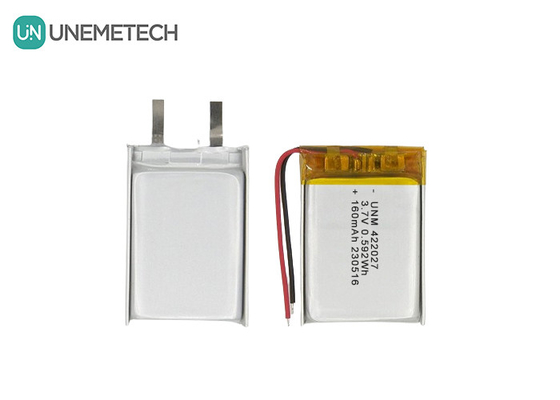Wiederaufladbare LiPo-Batterie mit hoher Dichte 3.7V 160mAh 422027 für Bluetooth-Headset