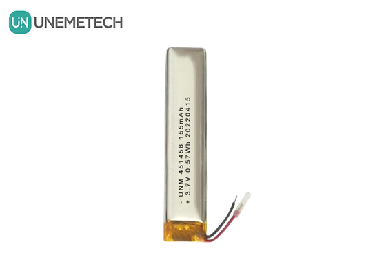 Lipo 3,7V 155mAh Wiederaufladbare Polymerbatterie 451458 für drahtlose Kopfhörer