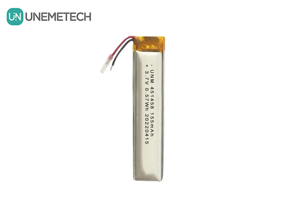 Lipo 3,7V 155mAh Wiederaufladbare Polymerbatterie 451458 für drahtlose Kopfhörer