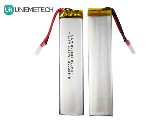 3.7V 900mAh Lipo-Batterie Rechteckige Lithium-Polymer-Batterie 501885 für Miniatur-Cemera