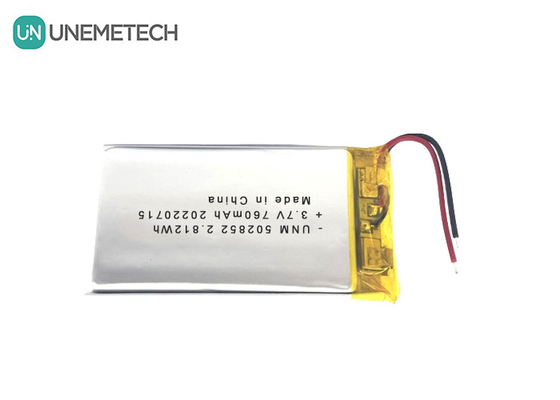 3.7V 760mAh Lithium-Ionen-Polymer Akku 502852 für LED-Leuchten