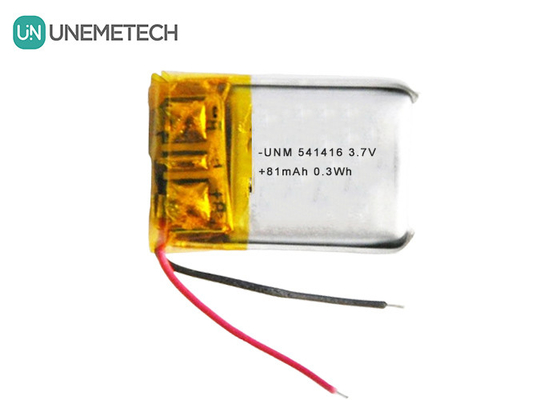 3.7V Lipo Wiederaufladbare Batterien 541416 81mAh Kleine LiPo-Batterie für Bluetooth-Headsets