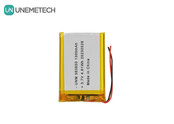 3.7V 1300mAh Standard-Lithium-Ionen-Polymerbatterie 583850 für elektronische Produkte
