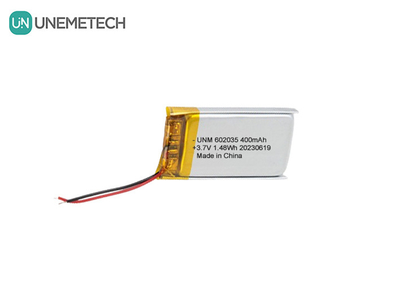 3.7V 400mAh Li-Polymer-Batterie 602035 Lithium-Ionen-Polymer-Batterie für Bluetooth-Lautsprecher
