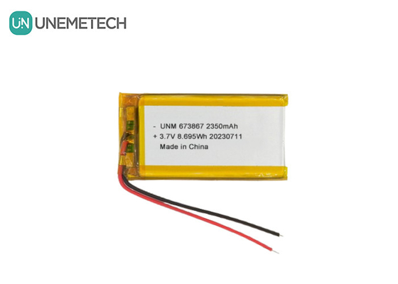 3.7V 2350mAh Hochkapazitäts-Lithium-Polymer-Batterie 673867 Für Strombanken