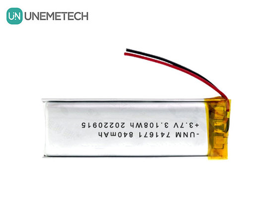 3.7V 840mAh Lipo Wiederaufladbare Batterien 741671 Für Smart Socket