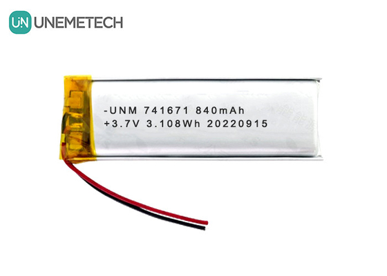 3.7V 840mAh Lipo Wiederaufladbare Batterien 741671 Für Smart Socket