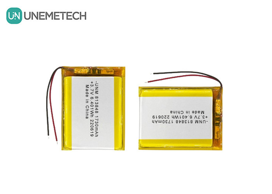 3.7V 1730mAh Lithium-Ionen-Polymer-Batterie mit großer Kapazität 813848