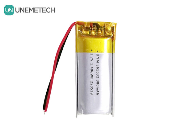 1S LiPo-Batterien 3,7V 380mAh Wiederaufladbare Li-Polymer-Batterie 861632 für Tischlampe