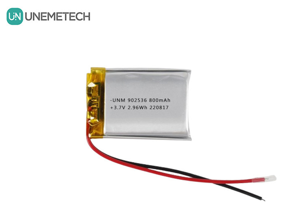 3.7V 800mAh Li-Ionen-Polymer-Batterie 902536 Wiederaufladbare Taschenbatterie für das Gamepad